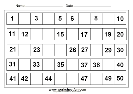 Showing top 8 worksheets in the category missing numbers to 50. Tracing Numbers 1 50 Worksheets For Kindergarten Preschool Worksheet Gallery