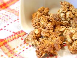 Low on calories and healthy idlis made with oats and grated carrots. Peanut Butter Granola Revenge
