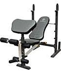 Measuring 51 x 23 x 8.5 inches (l x w x h), this adjustable weight bench can easily fit small rooms. Marcy Two Piece Olympic Weight Bench Dick S Sporting Goods