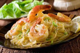 Recette Linguines Aux Crevettes Sauce A La Creme D Ail Recipe Cheese Pasta Recipes Pasta Recipes Recipes