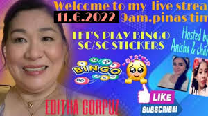 NOVEMBEREFIC Sa Saya ! Lets play Bingo Editha Corpuz