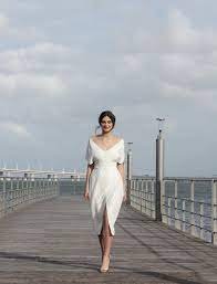 Short Wedding Dress Elegant Simple Wedding Dress Rustic Etsy Hong Kong