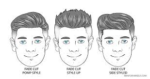 Short faux hawk with medium fade, due to its pointed structure and admiring texture adds an angle to round chubby face. How To Match Your Face Shape With A Hairstyle Man For Himself