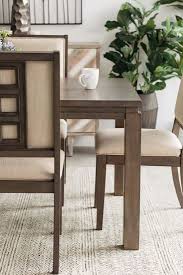 Five Piece Contemporary 82 Dining Set In Dark Brown Dining Set Upholstered Chairs Dining