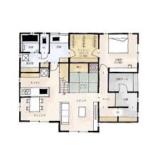 37坪 3ldk 2階建 主寝室と洗面の間にあるファミリークロークは大容量かつ 通り抜けができる家事楽動線です ˆoˆ 水回りはそれぞれスペースにゆとりがあるので 朝の忙しい時間も家族それぞれが余裕をもって身支度できます 2階は子供部屋がメインですが 大きな