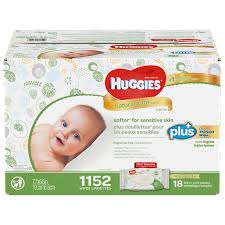 Huggies Natural Care Plus Baby Wipes 1 152 Ct Hypoallergenic With Aloe Vitamin E Fragrance Free Alcohol Free Walmart Com