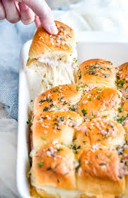Garlic And Herb Ham And Cheese Sliders The Chunky Chef