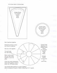 12 Piece Dresden Plate Template To Print Wedge Is 5 In