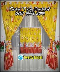 Tirai pelindung matahari model tarik ukuran 40x125cm untuk jendelarp147.200 Jual Tirai Jendela Karakter Tweety Lucu Bagus Pasarsemarang Com
