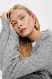 GreenPoint, Cardigan lejer cu buzunare, Gri deschis melange, M