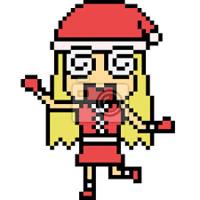 Pix2d (pixel art studio) еще рекомендую. Vektor Pixel Art Sankt Madchen Leinwandbilder Bilder Teenager Claus Pixel Myloview De