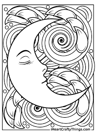 Keep a cat and pumpkin company on a magical night. Sun And Moon Coloring Pages Updated 2021
