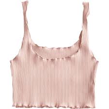 Ribbed Fitted Crop Tank Top Light Pink 30 Liked On Polyvore Featuring Tops Pink Tank Rib Crop Top Pink Cropped Tank Top Ribbed Tank Tops Pink Tank Top