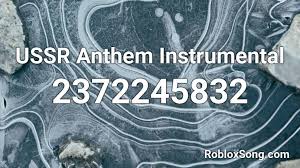 We did not find results for: Soviet Anthem Roblox Id