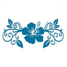 Hibiscus Flowers Hawaii Frames Designs Monogram By Cuttablesvg Hibiscus Flower Drawing Flower Svg Hibiscus