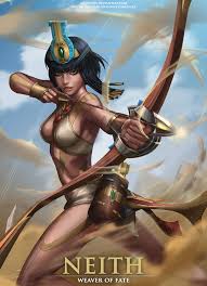 She was asked by banebdjetet to arbitrate in the fight for power between horus and set. Neith Weaver Of Fate By Mictones On Deviantart