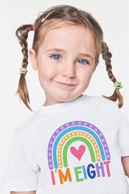 I'm Eight, Boho Rainbow, 8th Birthday, 8 Years Old, PNG File, Sublimation,  INSTANT DOWNLOAD