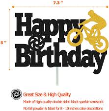 Items 1 to 40 of 108 total. Buy Bicycle Cake Topper Happy Birthday Bike Cake Decorations For Kids Boy Girl Sport Themed Bday Party Supplies Black Sparkle Decor Double Sided Online In Turkey B087qkvxdp