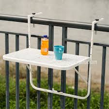 Find balcony railing table manufacturers from china. Hir1371 Small Mini European Modern Simple Garden Balcony Railing Metal Carbon Steel Wall Mounted Folding Hanging Learning Table Outdoor Tables Aliexpress
