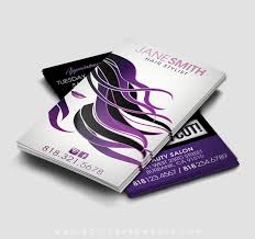 Anna flower hair stylist business card. Purple Hair Stylist Business Card Template Active Ink Media