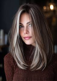 Ash brunette with soft vanilla face framing. 🤍🤎