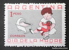En argentina se celebra el. 1959 Argentina Dia De La Madre Kaufen Alte Briefmarken Von Argentinien In Todocoleccion 142699738