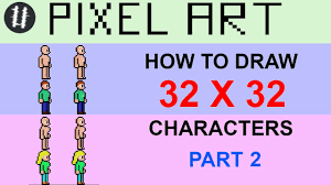 Drawing pixel art is easier than ever while using pixilart easily create sprites pixel art 32×32 gallery of arts and crafts. How To Pixel Art Tutorials 14 Draw 32x32 Character Part 2 Youtube