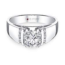 Love Story Engagement Ring Wide Band Engagement Ring Wide Band Diamond Rings Wide Diamond Wedding Bands
