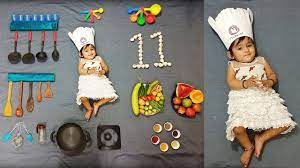 Ideas kitchen theme baby photoshoot. Kitchen Theme Baby Photoshoots Master Chef Theme 11 Months Baby Photoshoot Ideas Youtube