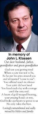 John Klassen Obituary