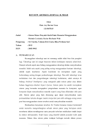 Contoh review jurnal paling lengkap terbaik 2019. Vastgoed Met Ambitie