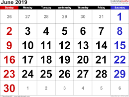 June 2019 Calendar Excel August Calendar June 2019 Calendar September Calendar