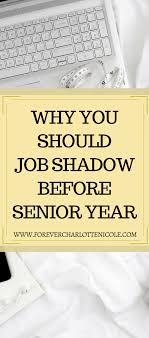 Why You Should Job Shadow Before Senior Year Internships Are A Great Way To Explore A Job Field Or Career College Survival Guide Senior Year Freshman College