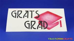 Enjoy free address printing with custom envelopes. Stenciled Graduation Cards You Can Make Yourself Tracy Lynn Crafts