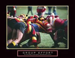 Group Effort Teamwork Rugby Poster Rugby Art Teamwork Poster