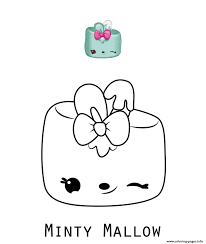 Place a num on top of a nom to create fun and different scents. Num Noms Minty Mallow Coloring Pages Printable
