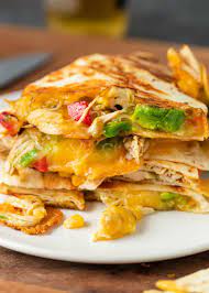 Stir in the green bell peppers, red bell peppers, onion, and chicken. Crispy Chicken Quesadilla Recipe Video Kevin Is Cooking