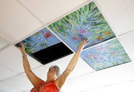 Painting ceiling tile art ideas. Ceiling Tile Paintings