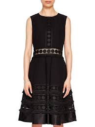 Details About Ted Baker Black Lace Textured Embroidered Midi Cocktail Prom Party Dress 6 To 16 Dresses Prom Party Dresses Party Dress
