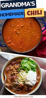 Grandma S Homemade Chili Recipe Homemade Chili Classic Chili Recipe Easy Homemade Recipes