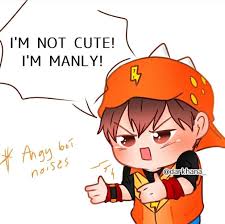 Ok Ok U Are Not Manly Btw Stop Making That Adorable Face Di 2020 Animasi Kartun Gambar