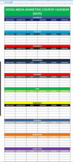 Social Media Calender Template Excel Editorial Planner For Social Media Marketing Ideeen Marketingstrategie Sociale Media