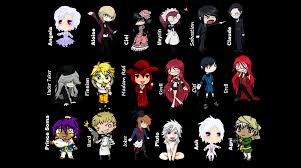 For wallpapers that share a theme make a album instead of multiple posts. Black Anime Character 16 High Resolution Wallpaper All Black Butler Characters 1632x910 Wallpaper Teahub Io