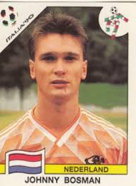 Sticker John Bosman Netherlands FIFA WC Italy 1990 ITALIA 90 D novin Yu  Panini