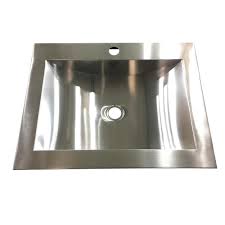 Brushed rose gold copper stainless steel double bowl kitchen sink drainer r10 mm. Hardy 16 5 In Undermount Bathroom Sink In Stainless Steel Hmbr2116 The Home Depot