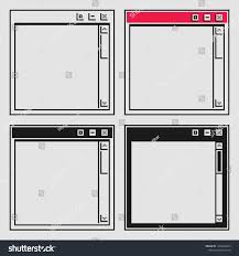 Window Interface Pixel Art Set Flat Style Vector Illustration Opened Browser Window Template Design For Web And Mobil Ad Sponsor Pixel Art Art Set Pixel