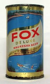 Fox Deluxe Steel Canvas Vintage Beer Old Beer Cans Beer Brands