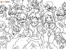 Once you purchase this you will receive a file that will allow you to print all 12 pages. My Hero Academia Coloring Pages Free Coloring Pages