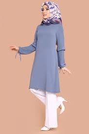 Kollari Bagcikli Tunik Akt3011 Bebe Mavisi Battal Boy Kiyafetler Tunik Moda