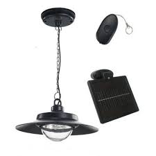 Nature Power Hanging Indoor Outdoor Black 4 Led Solar Powered Shed Light With Remote Control 21030 Solar Shed Light Solar Powered Lights Outdoor Solar Lights